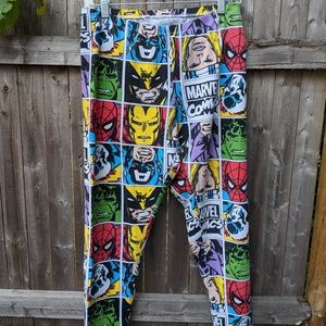 😀MARVEL leggings 2XL Comics, superheroes